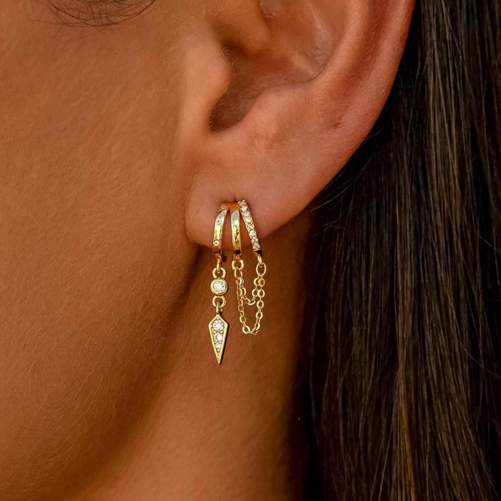 New! Gold Tassel Earrings (2010) NWOT